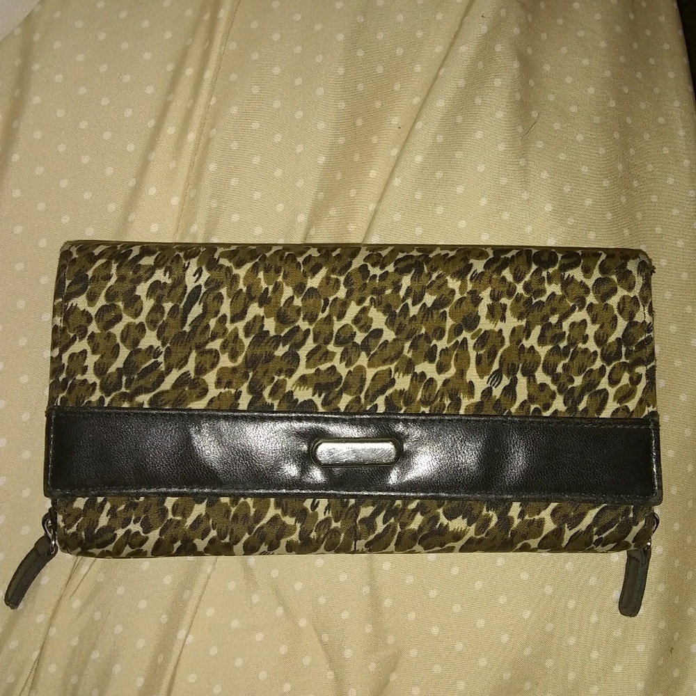 Leopard print wallet